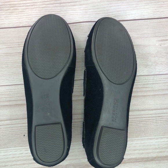 Sperry Topsider Suede Black Tassels Size 8 - Picture 6 of 8